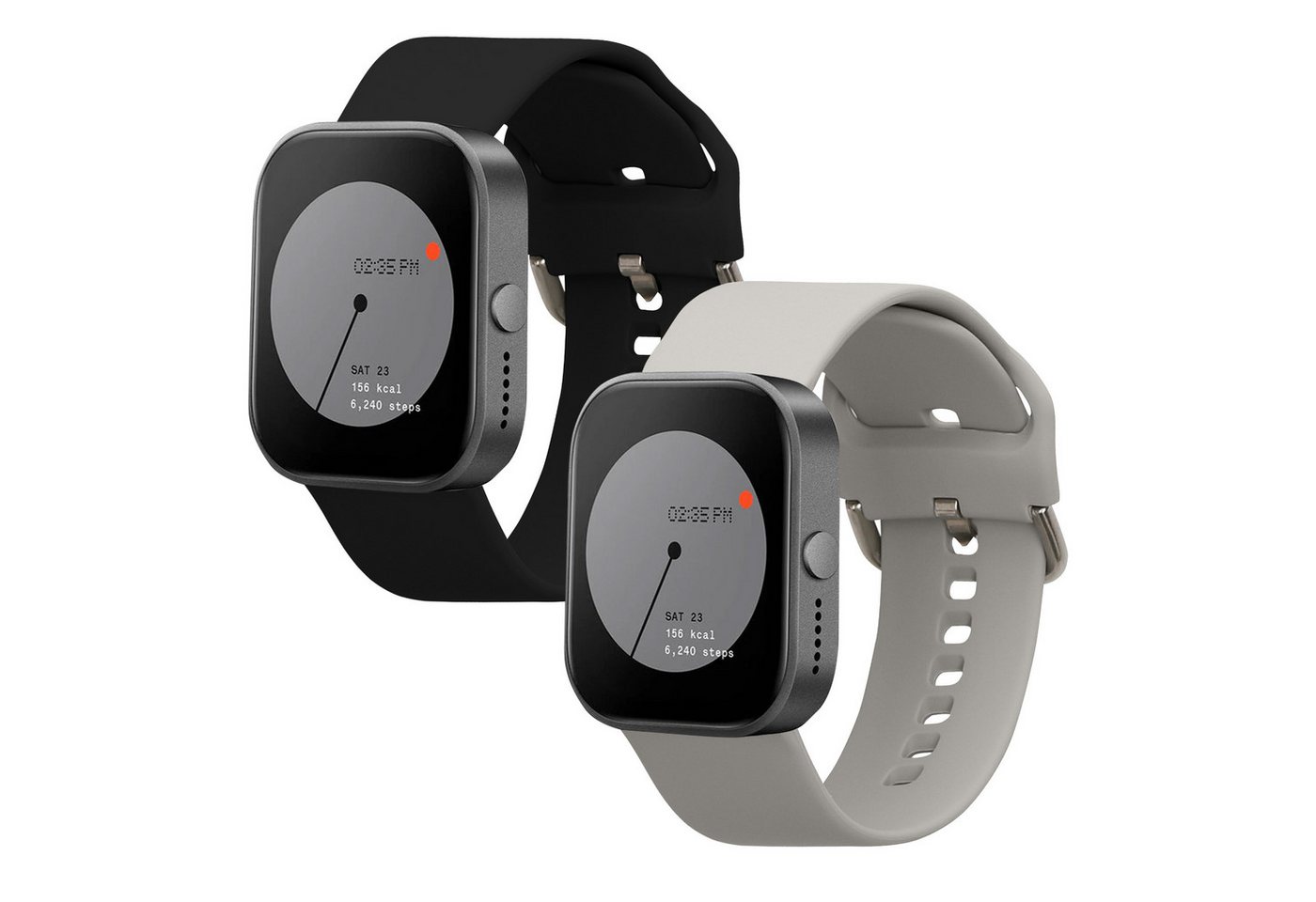 kwmobile 2x Sportarmband für CMF by Nothing Watch Pro (D395) Smartwatch, 1-tlg., Armband TPU Silikon Set Fitnesstracker von kwmobile