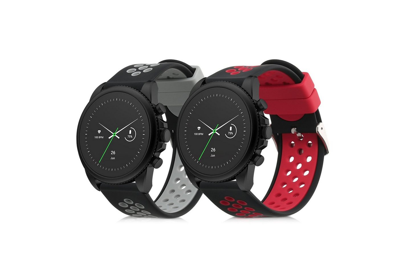 kwmobile 2x Sportarmband für Fossil Gen 6 Men's Smartwatch Smartwatch, Armband TPU Silikon Set Fitnesstracker kwmobile 2x Sportarmband für Fossil Gen 6 Men's Smartwatch Smartwatch, Armband TPU Silikon Set Fitnesstracker von kwmobile