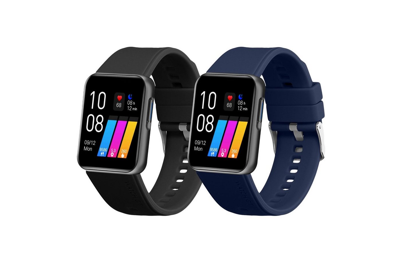 kwmobile 2x Sportarmband für GRV 22mm Smartwatch Smartwatch, 1-tlg., Armband TPU Silikon Set Fitnesstracker kwmobile 2x Sportarmband für GRV 22mm Smartwatch Smartwatch, 1-tlg., Armband TPU Silikon Set Fitnesstracker von kwmobile