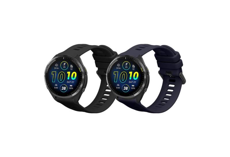 kwmobile 2x Sportarmband für Garmin Forerunner 965 / 965 Solar / Forerunner 955 Smartwatch, 1-tlg., Armband TPU Silikon Set Fitnesstracker von kwmobile