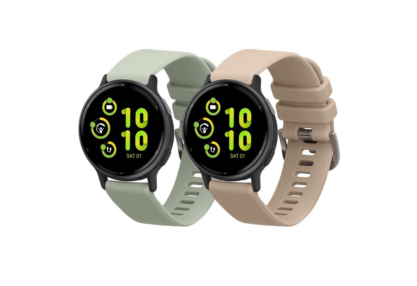 kwmobile 2x Sportarmband für Garmin vivoactive 5 / active 5 Smartwatch, 2-tlg., Armband TPU Silikon Set Fitnesstracker kwmobile 2x Sportarmband für Garmin vivoactive 5 / active 5 Smartwatch, 2-tlg., Armband TPU Silikon Set Fitnesstracker von kwmobile