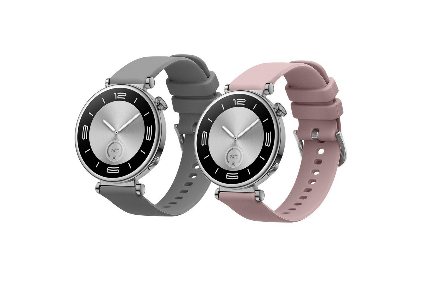 kwmobile 2x Sportarmband für Huawei Watch GT4 41mm Smartwatch, 1-tlg., Armband TPU Silikon Set Fitnesstracker kwmobile 2x Sportarmband für Huawei Watch GT4 41mm Smartwatch, 1-tlg., Armband TPU Silikon Set Fitnesstracker von kwmobile
