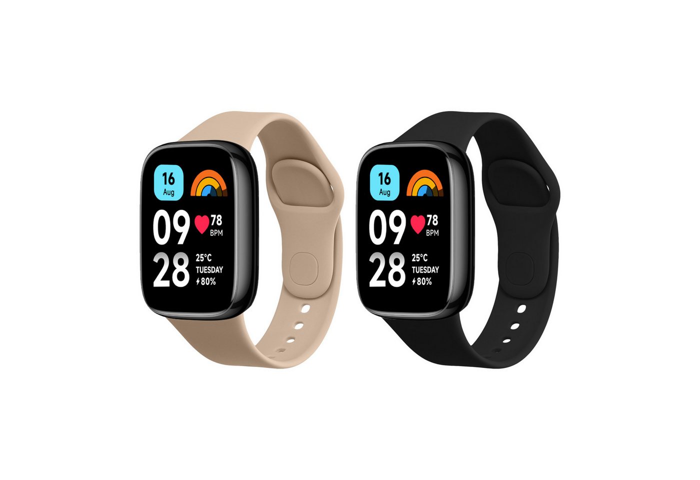 kwmobile 2x Sportarmband für Xiaomi Redmi Watch 3 Active Smartwatch, 2-tlg., Armband TPU Silikon Set Fitnesstracker kwmobile 2x Sportarmband für Xiaomi Redmi Watch 3 Active Smartwatch, 2-tlg., Armband TPU Silikon Set Fitnesstracker von kwmobile