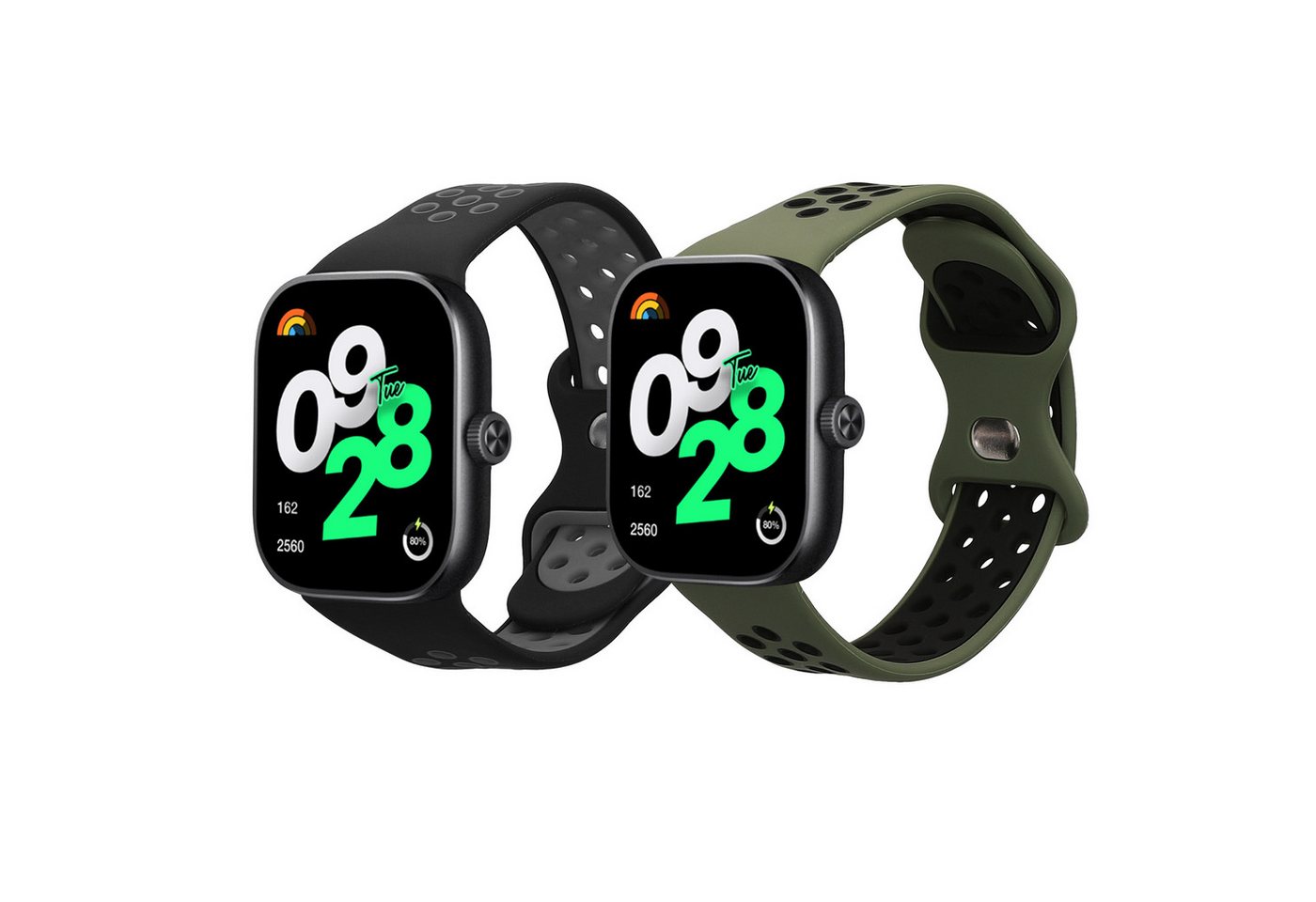 kwmobile 2x Sportarmband für Xiaomi Redmi Watch 4 Smartwatch, 1-tlg., Armband TPU Silikon Set Fitnesstracker kwmobile 2x Sportarmband für Xiaomi Redmi Watch 4 Smartwatch, 1-tlg., Armband TPU Silikon Set Fitnesstracker von kwmobile