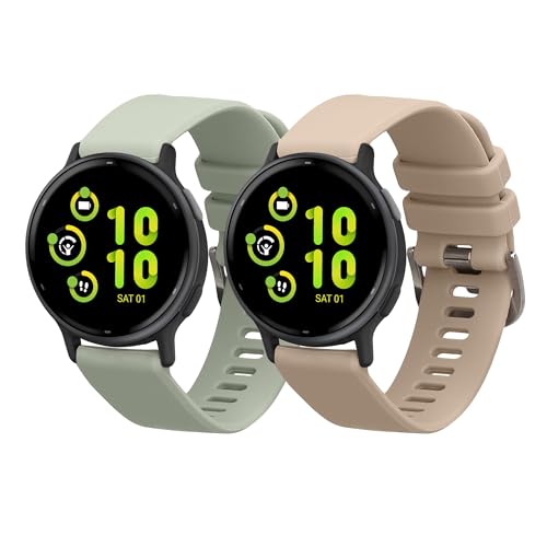 kwmobile 2X Sportarmband kompatibel mit Garmin vivoactive 5 / Active 5 Armband - Fitnesstracker Band Set aus TPU Silikon kwmobile 2X Sportarmband kompatibel mit Garmin vivoactive 5 / Active 5 Armband - Fitnesstracker Band Set aus TPU Silikon von kwmobile