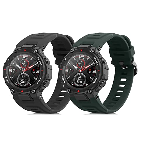 kwmobile 2x Sportarmband kompatibel mit Huami Amazfit T-Rex/T-Rex Pro Armband - Fitnesstracker Band Set aus TPU Silikon kwmobile 2x Sportarmband kompatibel mit Huami Amazfit T-Rex/T-Rex Pro Armband - Fitnesstracker Band Set aus TPU Silikon von kwmobile