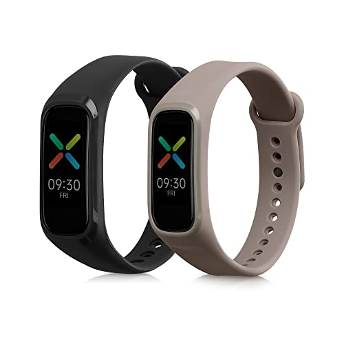 kwmobile 2X Sportarmband kompatibel mit Oppo Band Sport Armband - Fitnesstracker Band Set aus TPU Silikon von kwmobile