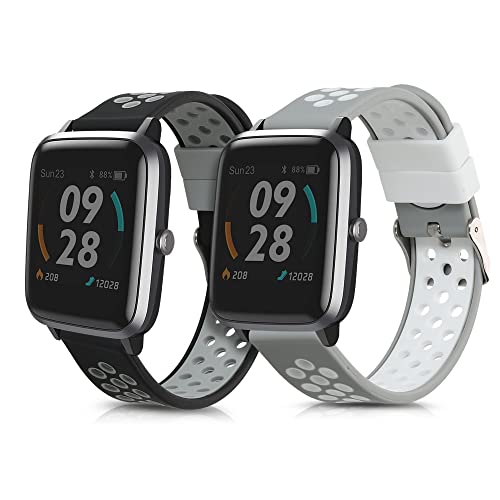 kwmobile 2x Sportarmband kompatibel mit Willful Fitnesstracker/Smartwatch Armband - Fitnesstracker Band Set aus TPU Silikon kwmobile 2x Sportarmband kompatibel mit Willful Fitnesstracker/Smartwatch Armband - Fitnesstracker Band Set aus TPU Silikon von kwmobile