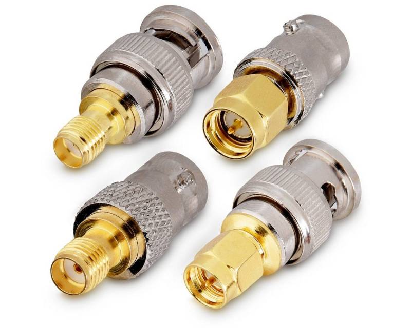 kwmobile 4x SMA auf BNC Adapter - Varianten: Female Male Konverter Adapter von kwmobile