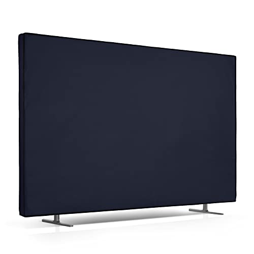 kwmobile 55" TV Hülle - Fernseher Bildschirmschutz Abdeckung - TV Bildschirm Staubschutzhülle - Dunkelblau von kwmobile