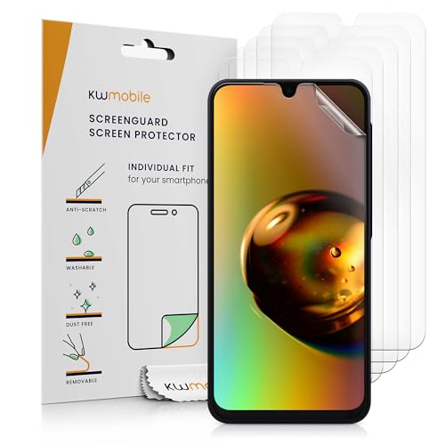 kwmobile 6X Displayschutzfolie kompatibel mit Samsung Galaxy A16 5G Folie - klare Schutzfolien Set in transparent von kwmobile