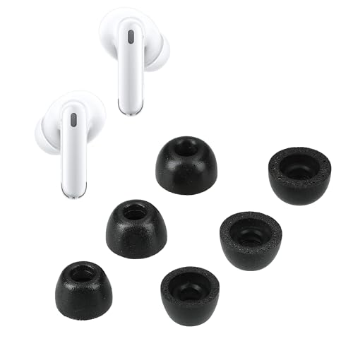 kwmobile 6X Ersatz In Ear Kopfhörer kompatibel mit Oppo Enco X2-3 Größen - Polster Ohrstöpsel In-Ear Ohrhörer - Schwarz kwmobile 6X Ersatz In Ear Kopfhörer kompatibel mit Oppo Enco X2-3 Größen - Polster Ohrstöpsel In-Ear Ohrhörer - Schwarz von kwmobile