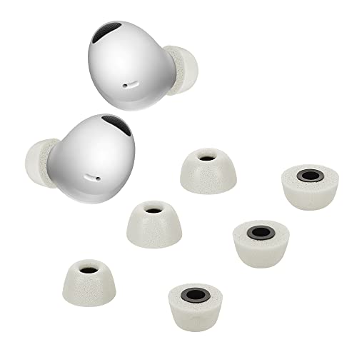 kwmobile 6X Ersatz In Ear Kopfhörer kompatibel mit Samsung Galaxy Buds 2 Pro - 3 Größen - Polster Ohrstöpsel In-Ear Ohrhörer - Grau von kwmobile