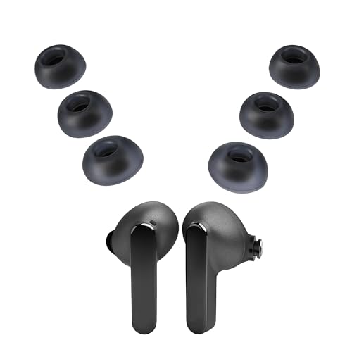 kwmobile 6X Ersatzpolster kompatibel mit JBL Live Pro 2 TWS - Silikon Ersatz Ohrpolster In-Ear Kopfhörer - Headphones Polster von kwmobile