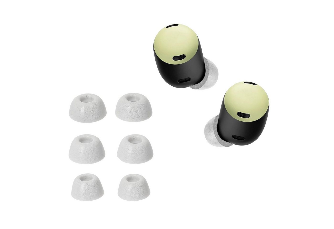 kwmobile 6x Ersatz In Ear Kopfhörer für Google Pixel Buds Pro Kopfhörer (3 Größen) von kwmobile