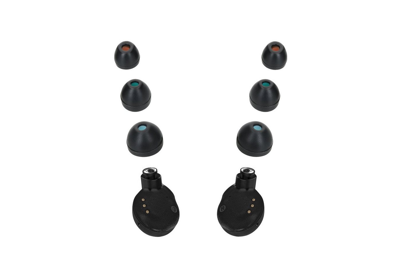 kwmobile 6x Ersatzpolster für Sony WF-C500 Headphone / WI-C200 Headset Ohrpolster (Silikon Ersatz Ohrpolster für In-Ear Kopfhörer - Headphones Polster) von kwmobile