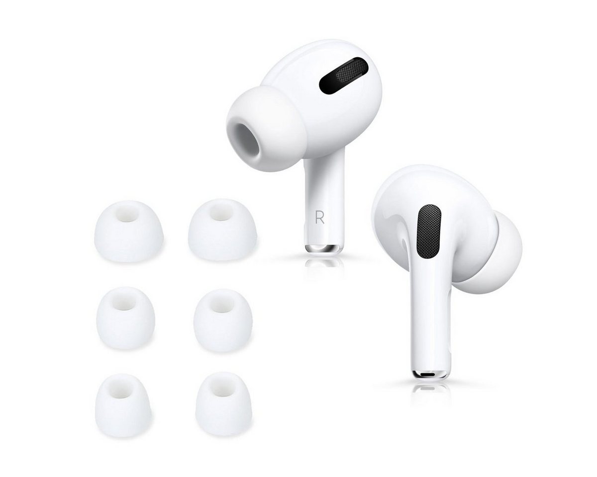 kwmobile 6x Polster für Apple Airpods Pro 2 / Pro 1 Ohrpolster (3 Größen - Silikon Ohrstöpsel In-Ear Kopfhörer) von kwmobile