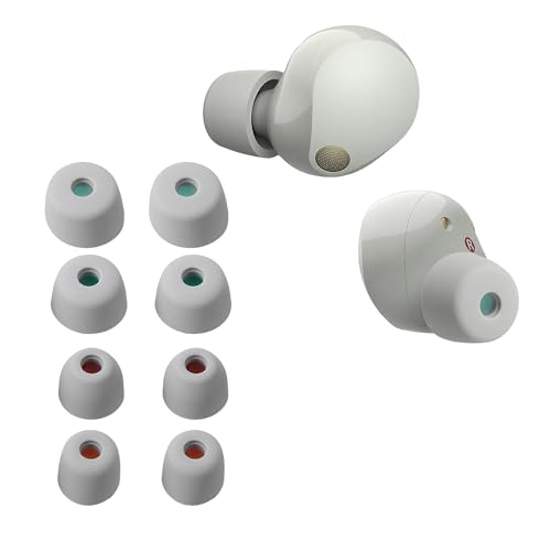 kwmobile 8X Ersatzpolster kompatibel mit Sony WF-1000XM5 / WF-1000XM4-4 Größen - Silikon Ersatz Ohrstöpsel In-Ear Kopfhörer - Polster kwmobile 8X Ersatzpolster kompatibel mit Sony WF-1000XM5 / WF-1000XM4-4 Größen - Silikon Ersatz Ohrstöpsel In-Ear Kopfhörer - Polster von kwmobile