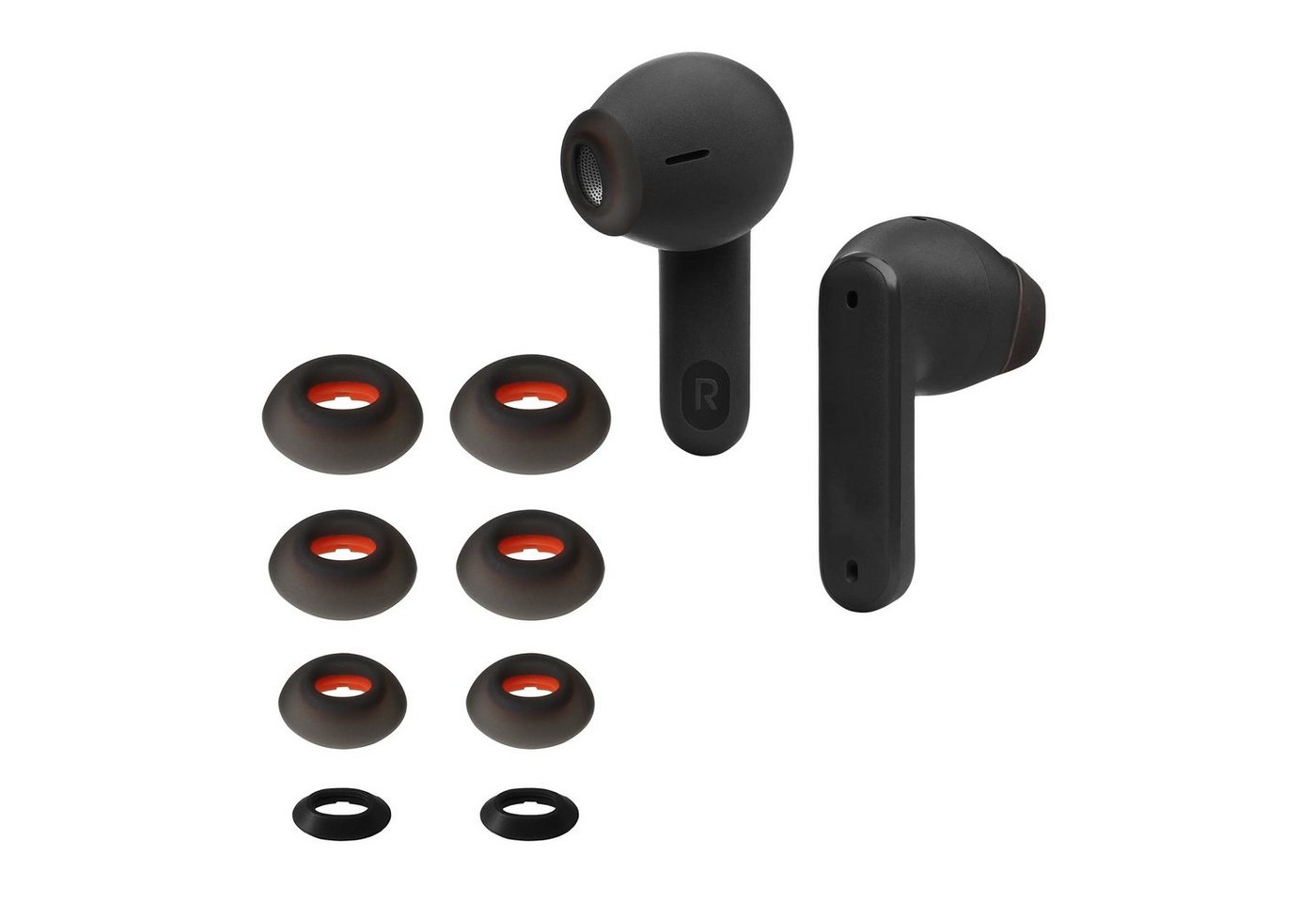 kwmobile 8x Ersatzpolster für JBL Tune Flex Ohrpolster (4 Größen - Silikon Ersatz Ohrstöpsel für JBL In-Ear Headphones) von kwmobile