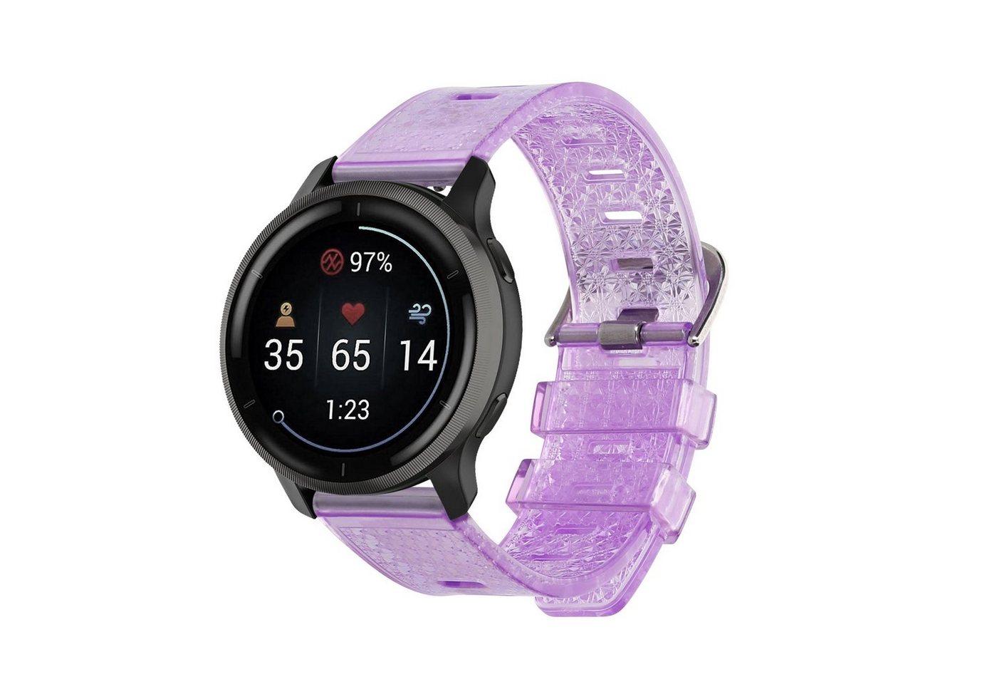 kwmobile Armband für Garmin 22mm vivoactive 4 / Venu 2 / Forerunner 255 Band Smartwatch, 1-tlg., Glitzer Ersatzarmband kwmobile Armband für Garmin 22mm vivoactive 4 / Venu 2 / Forerunner 255 Band Smartwatch, 1-tlg., Glitzer Ersatzarmband von kwmobile