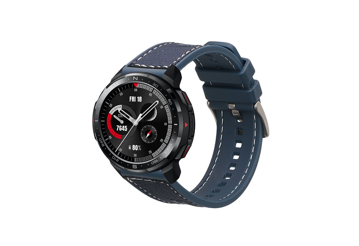 kwmobile Armband für HONOR Watch GS Pro - Nylon Silikon Smartwatch, 1-tlg., Sportarmband Band - Innenmaße 14 - 22 cm kwmobile Armband für HONOR Watch GS Pro - Nylon Silikon Smartwatch, 1-tlg., Sportarmband Band - Innenmaße 14 - 22 cm von kwmobile