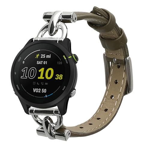 kwmobile Armband kompatibel mit Garmin vivoactive 4 / Venu 3 / Venu 2 / Forerunner 255 - Echtleder Fitnesstracker Sportarmband Band kwmobile Armband kompatibel mit Garmin vivoactive 4 / Venu 3 / Venu 2 / Forerunner 255 - Echtleder Fitnesstracker Sportarmband Band von kwmobile