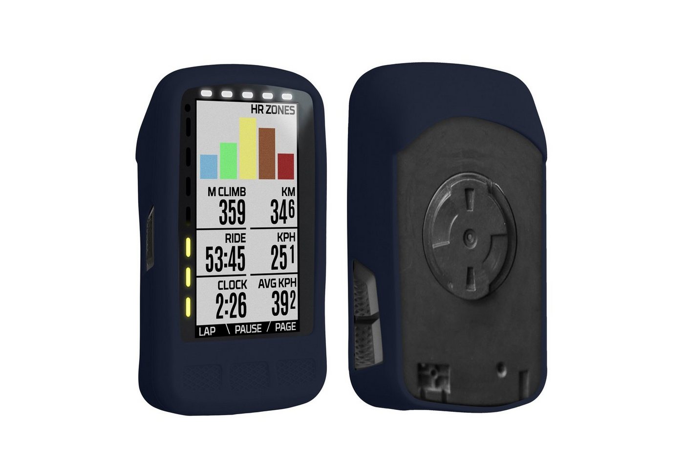 kwmobile Backcover Hülle für Wahoo Elemnt Roam, Silikon GPS Fahrrad Case Schutzhülle von kwmobile