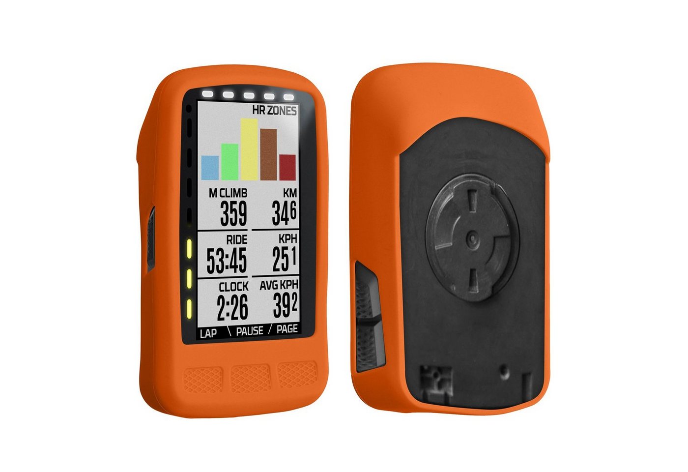 kwmobile Backcover Hülle für Wahoo Elemnt Roam, Silikon GPS Fahrrad Case Schutzhülle von kwmobile