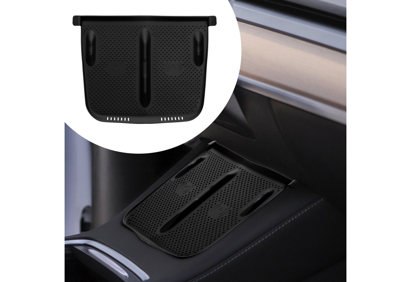 kwmobile Ladegerät Schutzabdeckung für Tesla Model Y / Model 3 Ladestation (1-tlg., Auto Mittelkonsole Matte - Silikon Cover Handy Pad) kwmobile Ladegerät Schutzabdeckung für Tesla Model Y / Model 3 Ladestation (1-tlg., Auto Mittelkonsole Matte - Silikon Cover Handy Pad) von kwmobile