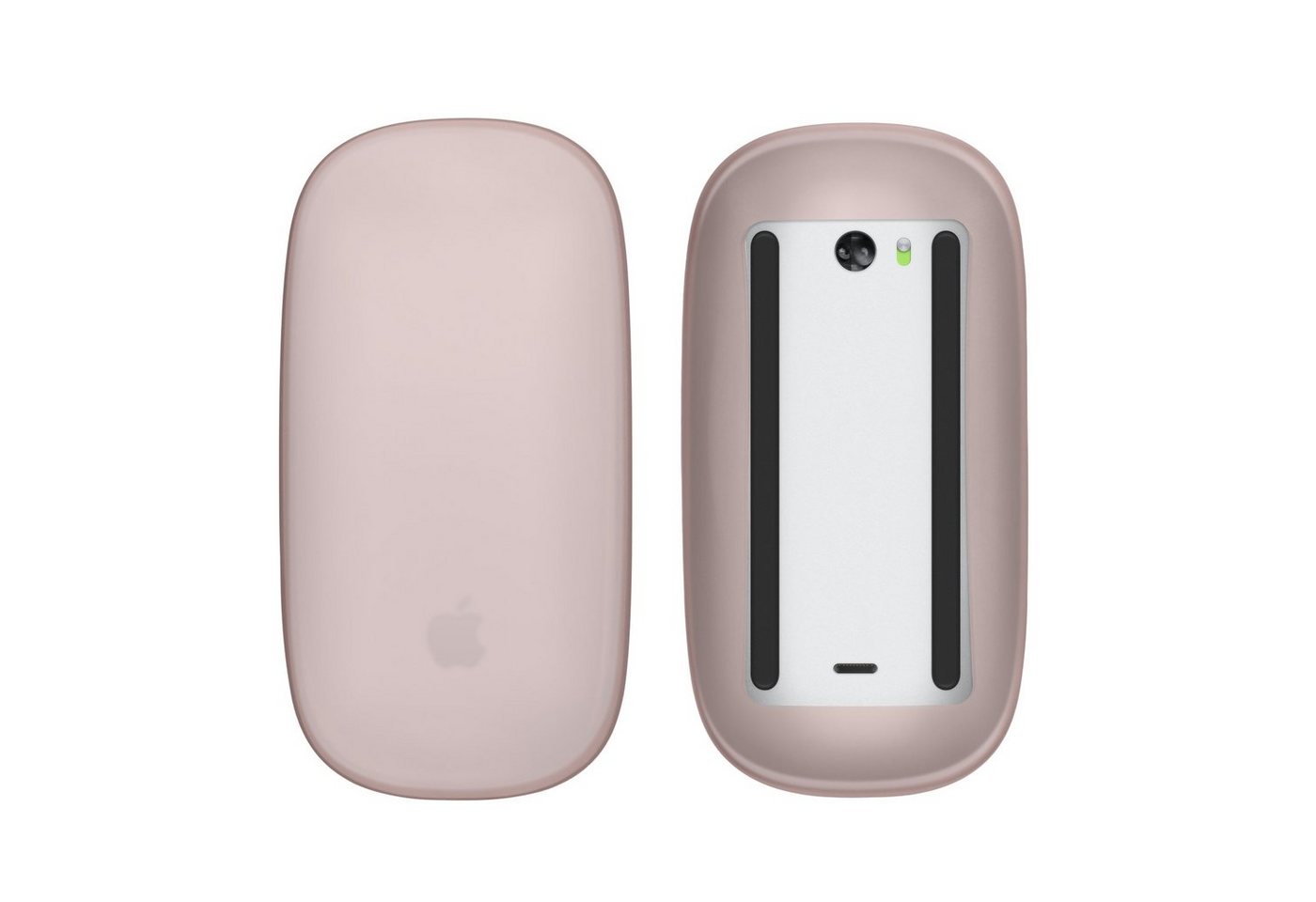 kwmobile Mausfüße Silikon Schutzhülle für Apple Magic Mouse 1 / 2 (1-St), PC Maus Cover Hülle aus softem Silikon - Altrosa kwmobile Mausfüße Silikon Schutzhülle für Apple Magic Mouse 1 / 2 (1-St), PC Maus Cover Hülle aus softem Silikon - Altrosa von kwmobile