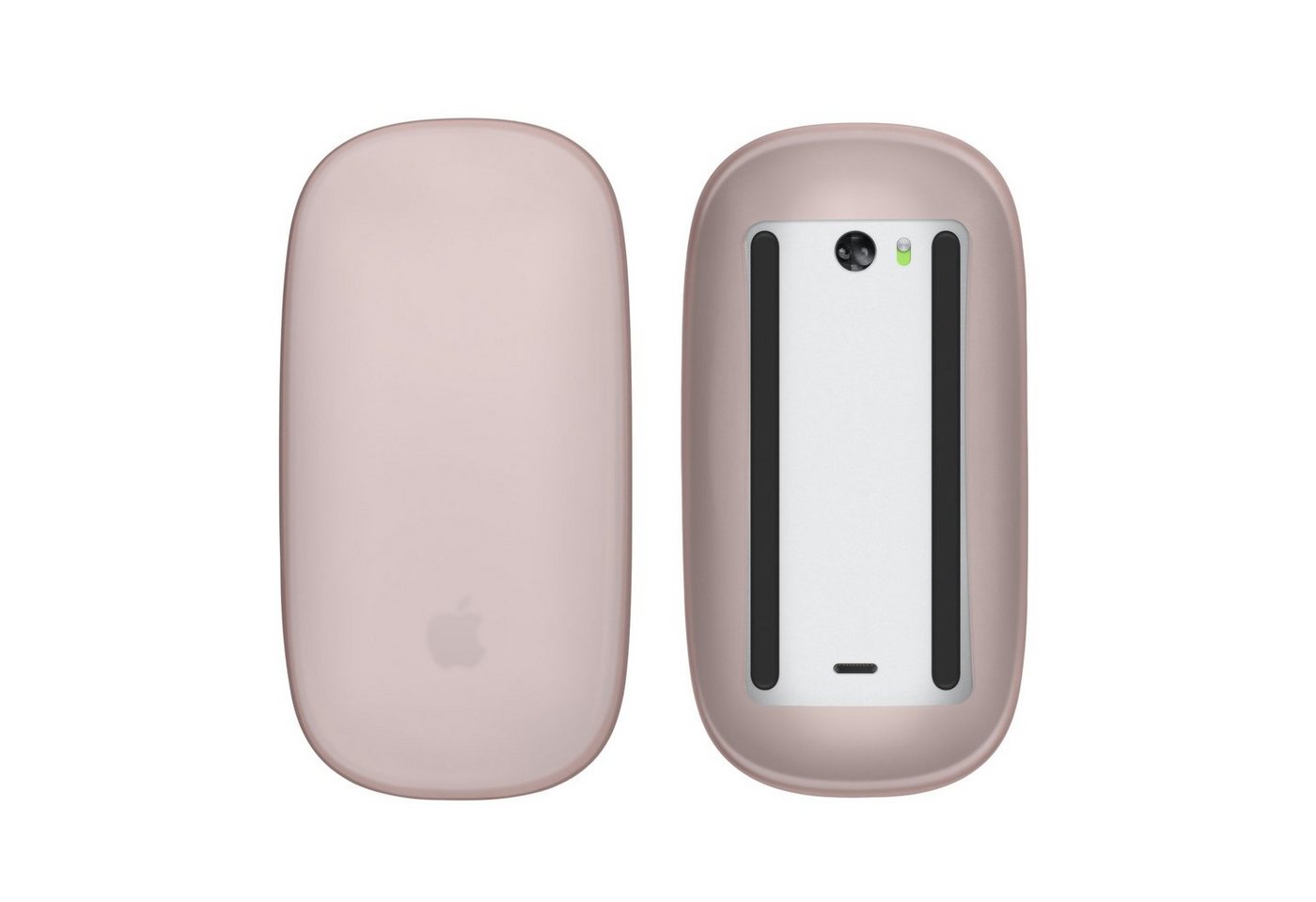 kwmobile Backcover Silikon Schutzhülle für Apple Magic Mouse 1 / 2, PC Maus Cover Hülle aus softem Silikon - Altrosa von kwmobile