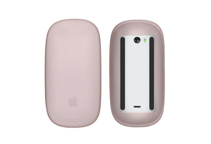 kwmobile Backcover Silikon Schutzhülle für Apple Magic Mouse 1 / 2, PC Maus Cover Hülle aus softem Silikon - Altrosa von kwmobile