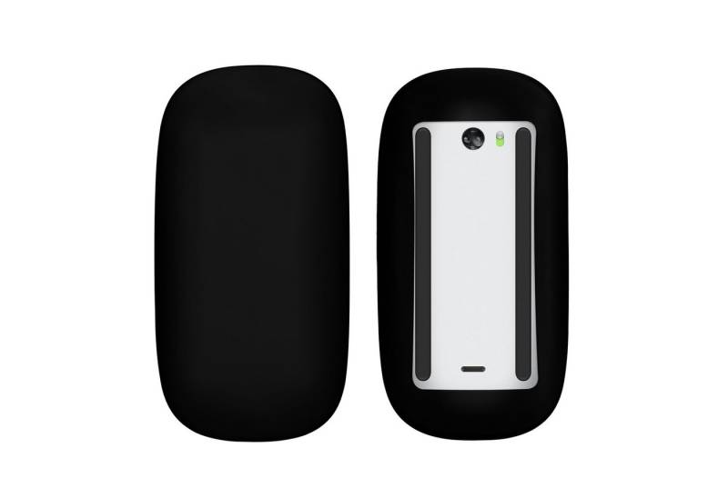 kwmobile Mausfüße Silikon Schutzhülle für Apple Magic Mouse 1 / 2 (1-St), PC Maus Cover Hülle aus softem Silikon - Schwarz matt von kwmobile