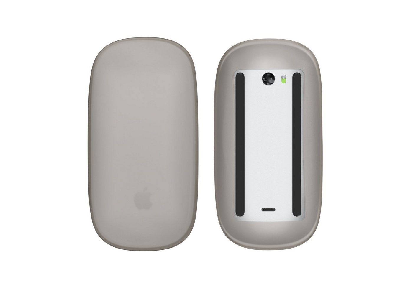 kwmobile Backcover Silikon Schutzhülle für Apple Magic Mouse 1 / 2, PC Maus Cover Hülle aus softem Silikon - Schwarz von kwmobile