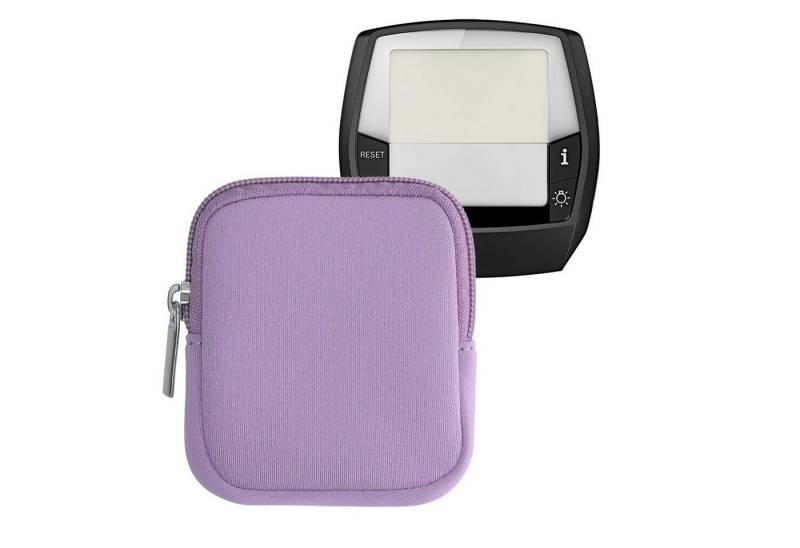 kwmobile Backcover Tasche für Bosch Intuvia, E-Bike Computer Neopren Hülle - Schutztasche Neon Pink von kwmobile