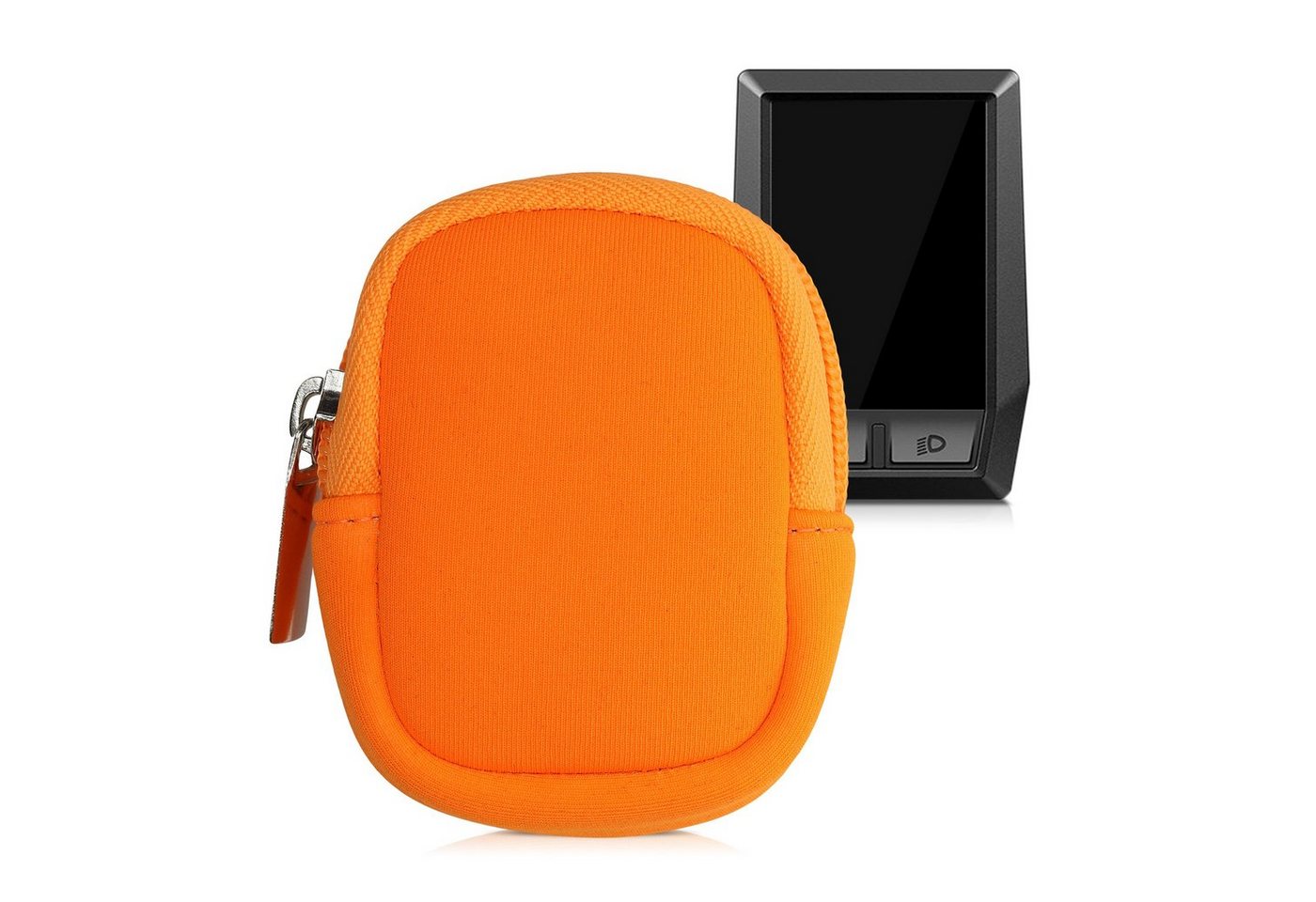 kwmobile Backcover Tasche für Bosch Kiox / Kiox 300, E-Bike Computer Neopren Hülle - Schutztasche Orange von kwmobile