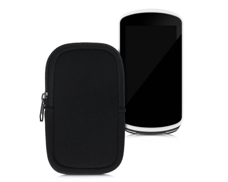 kwmobile Backcover Tasche für Garmin Edge 1030 / 1030 Plus / 1000, Fahrrad GPS Neopren Hülle - Schutzcover Navi in Schwarz von kwmobile