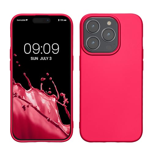 kwmobile Case kompatibel mit Apple iPhone 15 Pro Hülle - Schutzhülle aus Silikon metallisch schimmernd - Handyhülle Metallic Pink kwmobile Case kompatibel mit Apple iPhone 15 Pro Hülle - Schutzhülle aus Silikon metallisch schimmernd - Handyhülle Metallic Pink von kwmobile