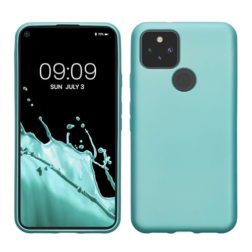 kwmobile Case kompatibel mit Google Pixel 5 Hülle - Schutzhülle aus Silikon metallisch schimmernd - Handyhülle Metallic Mintgrün kwmobile Case kompatibel mit Google Pixel 5 Hülle - Schutzhülle aus Silikon metallisch schimmernd - Handyhülle Metallic Mintgrün von kwmobile