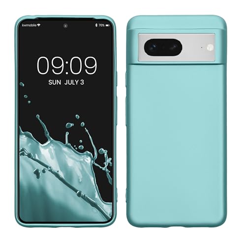 kwmobile Case kompatibel mit Google Pixel 8 Hülle - Schutzhülle aus Silikon metallisch schimmernd - Handyhülle Metallic Mintgrün kwmobile Case kompatibel mit Google Pixel 8 Hülle - Schutzhülle aus Silikon metallisch schimmernd - Handyhülle Metallic Mintgrün von kwmobile