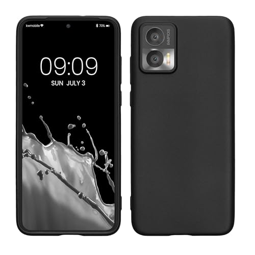 kwmobile Case kompatibel mit Motorola Edge 30 Neo Hülle - Schutzhülle aus Silikon metallisch schimmernd - Handyhülle Metallic Grau von kwmobile