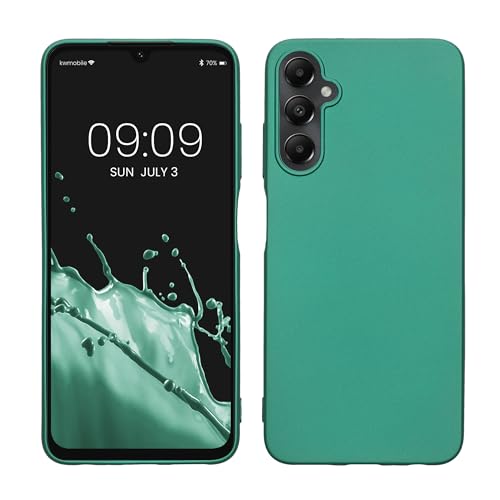 kwmobile Case kompatibel mit Samsung Galaxy A05s Hülle - Schutzhülle aus Silikon metallisch schimmernd - Handyhülle Metallic Dunkelgrün kwmobile Case kompatibel mit Samsung Galaxy A05s Hülle - Schutzhülle aus Silikon metallisch schimmernd - Handyhülle Metallic Dunkelgrün von kwmobile