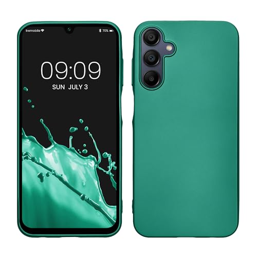 kwmobile Case kompatibel mit Samsung Galaxy A15 5G Hülle - Schutzhülle aus Silikon metallisch schimmernd - Handyhülle Metallic Dunkelgrün kwmobile Case kompatibel mit Samsung Galaxy A15 5G Hülle - Schutzhülle aus Silikon metallisch schimmernd - Handyhülle Metallic Dunkelgrün von kwmobile