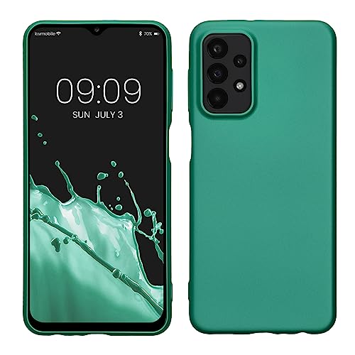 kwmobile Case kompatibel mit Samsung Galaxy A23 4G / 5G Hülle - Schutzhülle aus Silikon metallisch schimmernd - Handyhülle Metallic Dunkelgrün kwmobile Case kompatibel mit Samsung Galaxy A23 4G / 5G Hülle - Schutzhülle aus Silikon metallisch schimmernd - Handyhülle Metallic Dunkelgrün von kwmobile