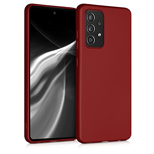 kwmobile Case kompatibel mit Samsung Galaxy A52 / A52 5G / A52s 5G Hülle - Schutzhülle aus Silikon metallisch schimmernd - Handyhülle Metallic Dunkelrot kwmobile Case kompatibel mit Samsung Galaxy A52 / A52 5G / A52s 5G Hülle - Schutzhülle aus Silikon metallisch schimmernd - Handyhülle Metallic Dunkelrot von kwmobile