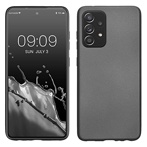 kwmobile Case kompatibel mit Samsung Galaxy A52 / A52 5G / A52s 5G Hülle - Schutzhülle aus Silikon metallisch schimmernd - Handyhülle Metallic Grau kwmobile Case kompatibel mit Samsung Galaxy A52 / A52 5G / A52s 5G Hülle - Schutzhülle aus Silikon metallisch schimmernd - Handyhülle Metallic Grau von kwmobile