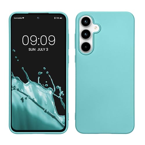 kwmobile Case kompatibel mit Samsung Galaxy A55 5G Hülle - Schutzhülle aus Silikon metallisch schimmernd - Handyhülle Metallic Mintgrün kwmobile Case kompatibel mit Samsung Galaxy A55 5G Hülle - Schutzhülle aus Silikon metallisch schimmernd - Handyhülle Metallic Mintgrün von kwmobile