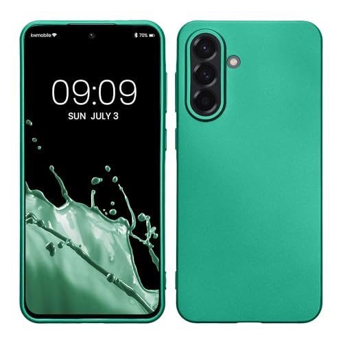 kwmobile Case kompatibel mit Samsung Galaxy A56 5G Hülle - Schutzhülle aus Silikon metallisch schimmernd - Handyhülle Metallic Dunkelgrün kwmobile Case kompatibel mit Samsung Galaxy A56 5G Hülle - Schutzhülle aus Silikon metallisch schimmernd - Handyhülle Metallic Dunkelgrün von kwmobile