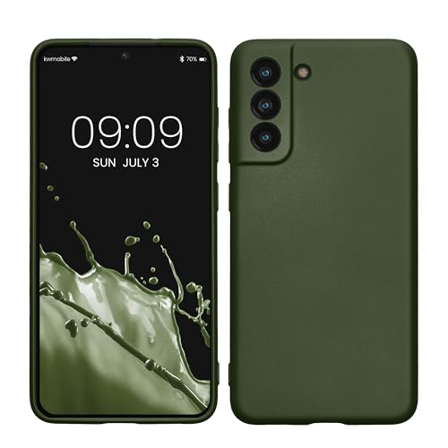 kwmobile Case kompatibel mit Samsung Galaxy S21 FE Hülle - Schutzhülle aus Silikon metallisch schimmernd - Handyhülle Metallic Tannengrün kwmobile Case kompatibel mit Samsung Galaxy S21 FE Hülle - Schutzhülle aus Silikon metallisch schimmernd - Handyhülle Metallic Tannengrün von kwmobile