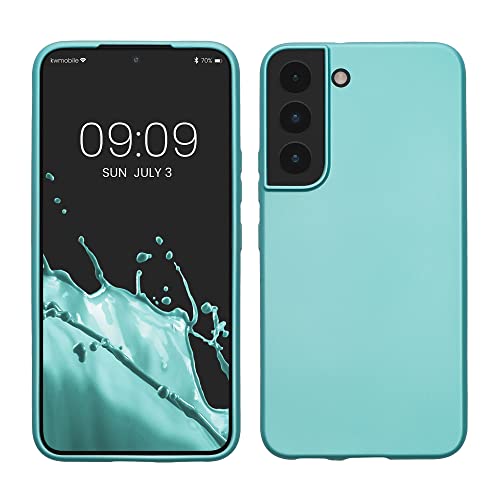 kwmobile Case kompatibel mit Samsung Galaxy S22 Hülle - Schutzhülle aus Silikon metallisch schimmernd - Handyhülle Metallic Mintgrün kwmobile Case kompatibel mit Samsung Galaxy S22 Hülle - Schutzhülle aus Silikon metallisch schimmernd - Handyhülle Metallic Mintgrün von kwmobile